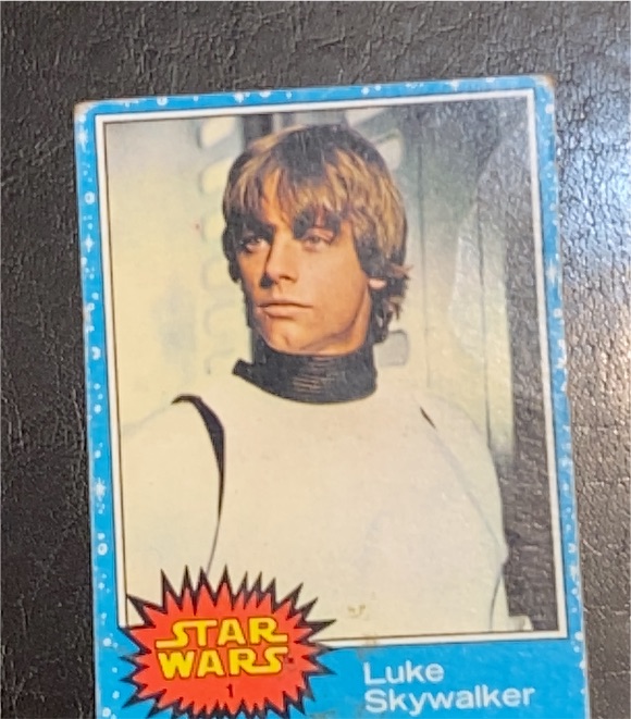 1977 Star Wars Series 1 Luke Skywalker, a Good 3 ZeroPop community scan