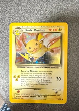 Dark Raichu, graded 7.5