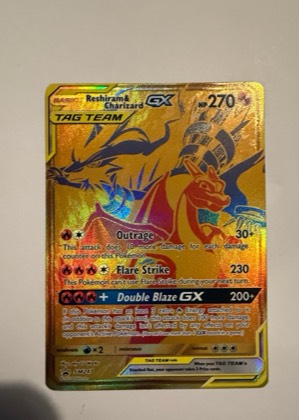 Reshiram & Charizard GX - SM247, graded 8.5