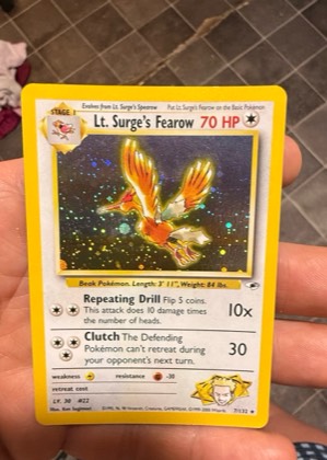 Lt. Surge's Fearow, graded 7.0