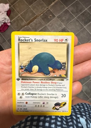 Rocket's Snorlax, graded 8.0
