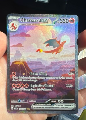 Charizard ex, graded 9.0