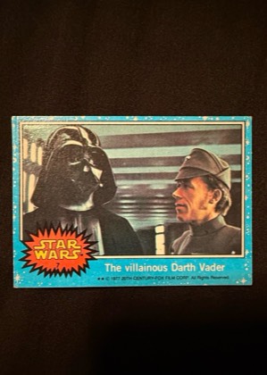 The villainous Darth Vader, graded 5.5