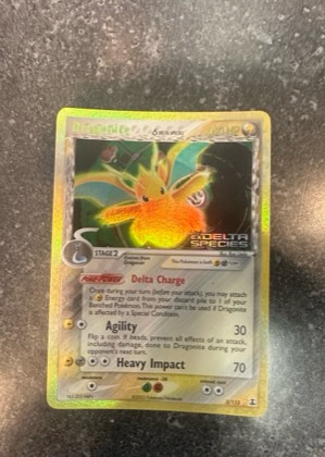 Dragonite (Delta Species), graded 7.5
