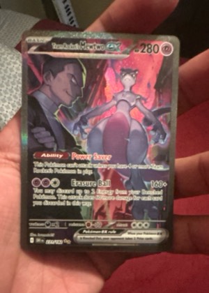 Team Rocket's Mewtwo ex, graded 7.0