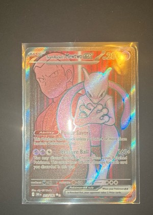 Team Rocket's Mewtwo ex - 213/182 graded 9.5