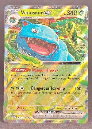 Venusaur ex - 003/165 graded 8