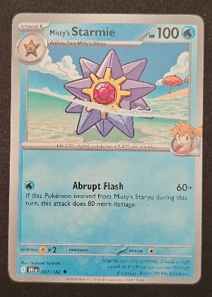 Misty's Starmie, graded 9.0
