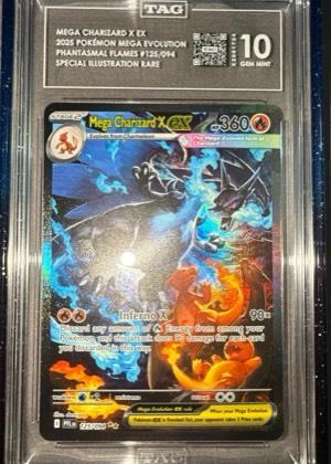Mega Charizard X ex, graded 9.5