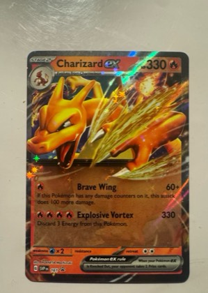 Charizard ex - 161, graded 9.0