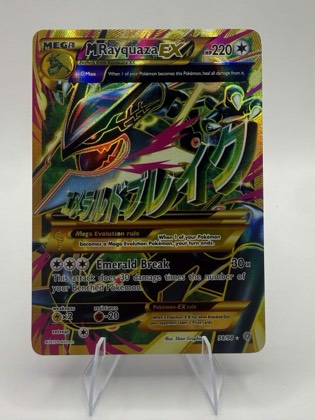 M Rayquaza EX (Shiny Full Art), graded 8.5
