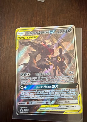 Umbreon & Darkrai GX - SM241 graded 6 & below