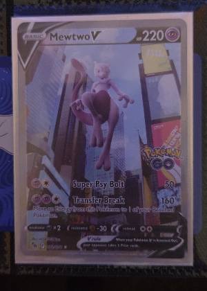 Mewtwo V (Alternate Full Art), graded 9.0