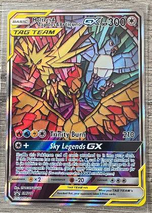 Moltres & Zapdos & Articuno GX, graded 9.5