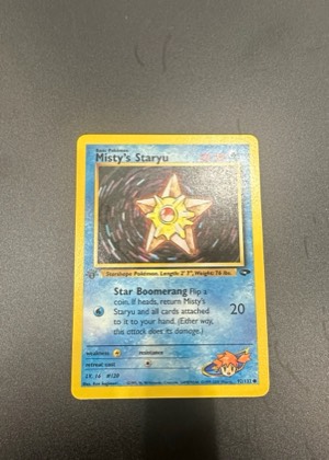 Misty's Staryu, graded 7.5