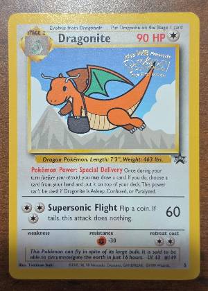 Dragonite (Movie Promo), graded 8.5