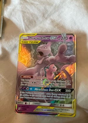Mewtwo & Mew GX, graded 8.5