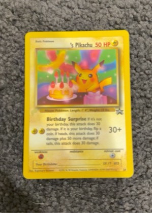______'s Pikachu, graded 7.5