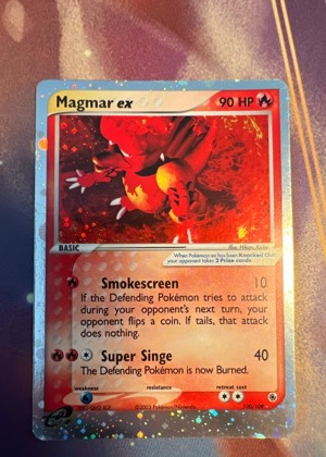 Magmar ex, graded 8.0