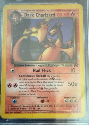 Dark Charizard (21) graded 7