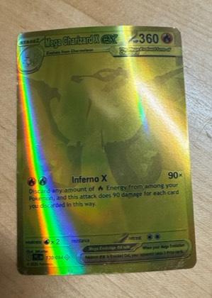 Mega Charizard X ex, graded 2.5