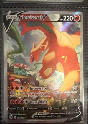 Charizard V (Alternate Full Art), graded 7.5