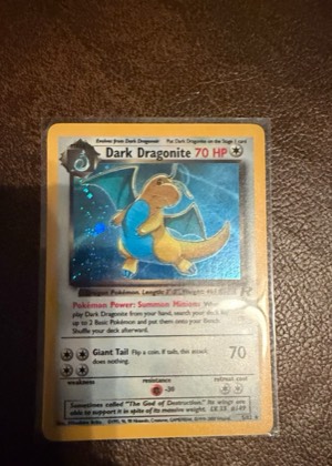 Dark Dragonite (5) graded 6 & below