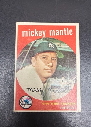 Mickey Mantle, graded 5.5