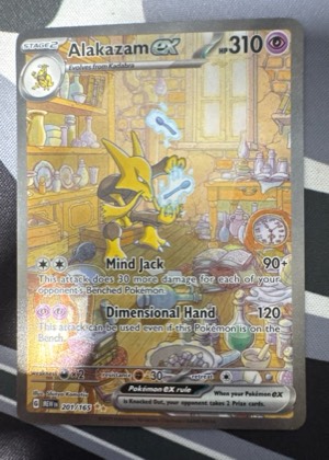 Alakazam ex - 201/165 graded 8.5