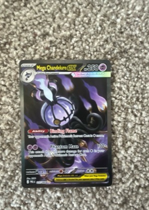 Mega Chandelure ex, graded 7.5