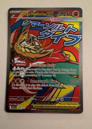 Mega Hawlucha ex - 268/217 graded 9.5