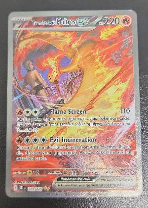 Team Rocket's Moltres ex, graded 9.5