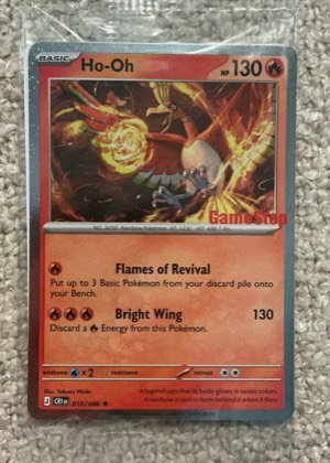 Ho-Oh - 010/086 (Gamestop Exclusive), graded 9.0