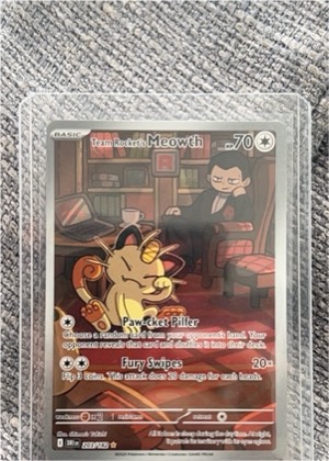 Team Rocket's Meowth, graded 9.0