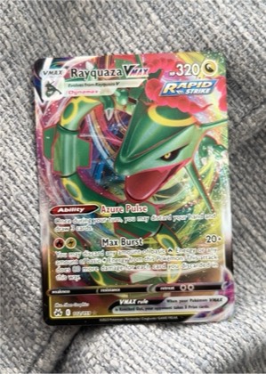 Rayquaza VMAX (102), graded 9.0