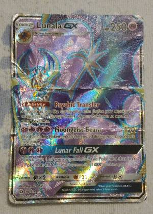 Lunala GX (Full Art), graded 2.5