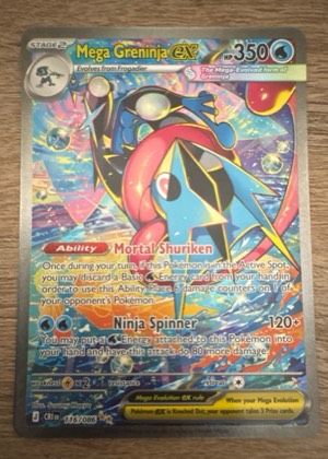 Mega Greninja ex, graded 9.0