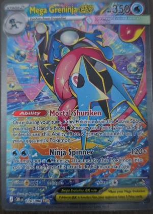 Mega Greninja ex, graded 8.5