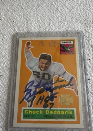 Chuck Bednarik, graded 6.5