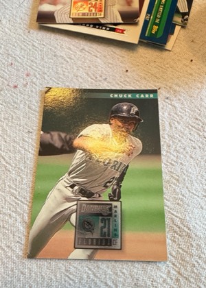 1995 Donruss Baseball #376 Chuck Carr, graded 7.0
