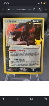 Umbreon Star, graded 9.5