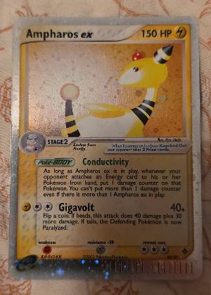 Ampharos ex graded 8