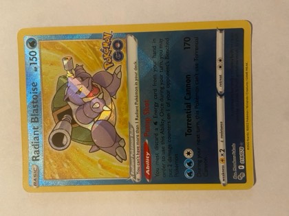 Radiant Blastoise, graded 8.0