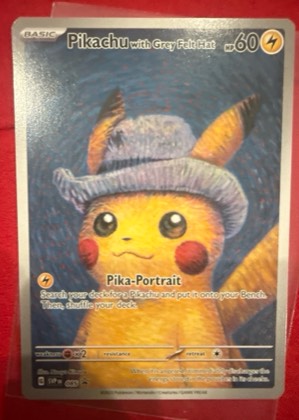 Pikachu with Grey Felt Hat, graded 5.5