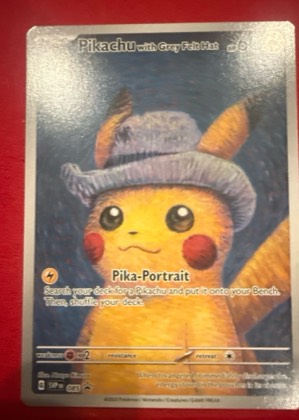 Pikachu with Grey Felt Hat, graded 5.5
