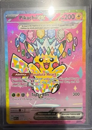 Pikachu ex graded 9.5