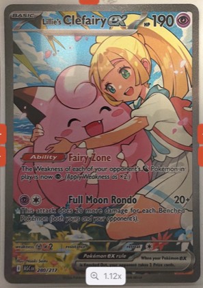 Lillie's Clefairy ex, graded 9.5