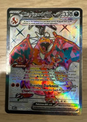 Charizard ex graded 9