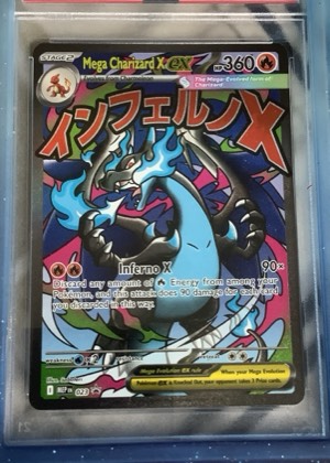 Mega Charizard X ex, graded 9.5