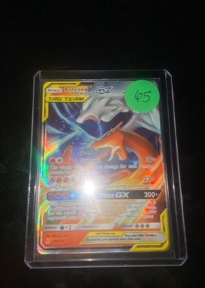 Reshiram & Charizard GX, graded 8.5
